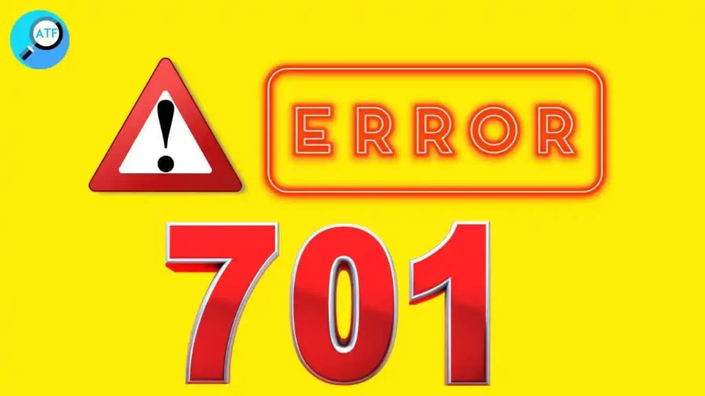 What is a Megapersonal Error Code 701?